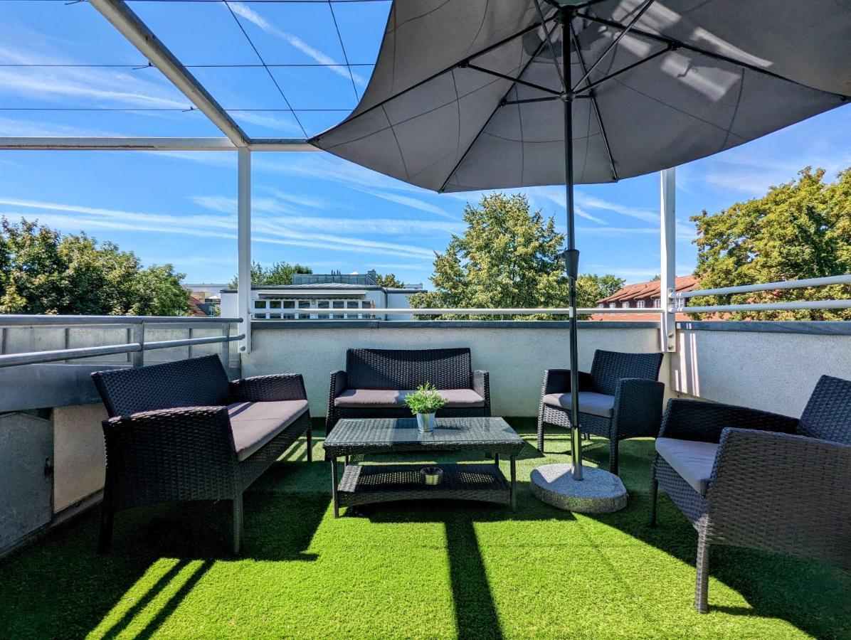 Leipzig-Residenz Waldstraße am Zoo und Red Bull Arena , Rooftop Apartment mit 2 Dachterrassen Exterior foto